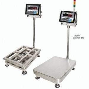 CI-200S / CI-200SC Series – Full Stainless Steel IP65 Waterproof Bench Scale (30–500 kg)